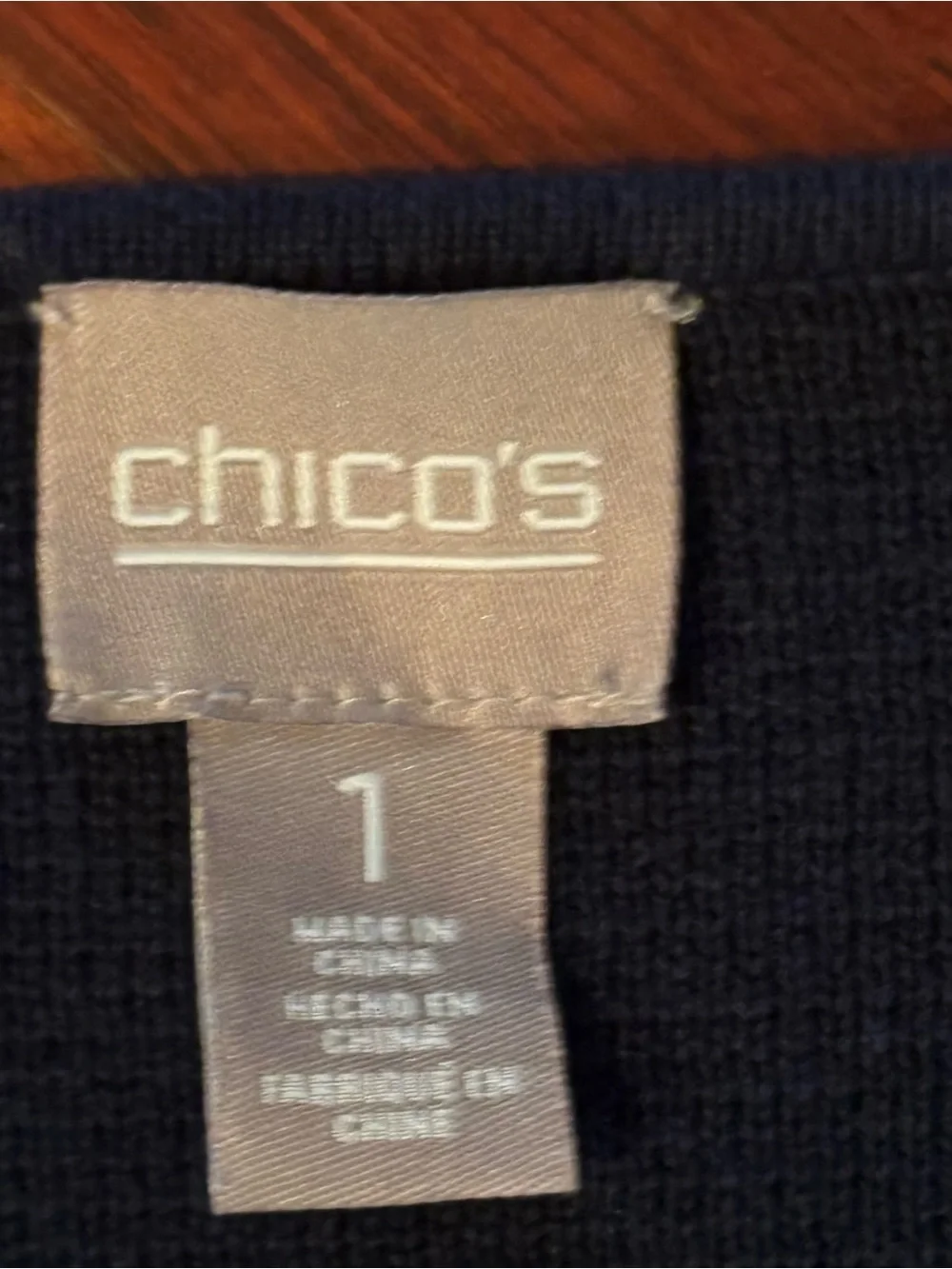 Chicos weight jacket grandmother